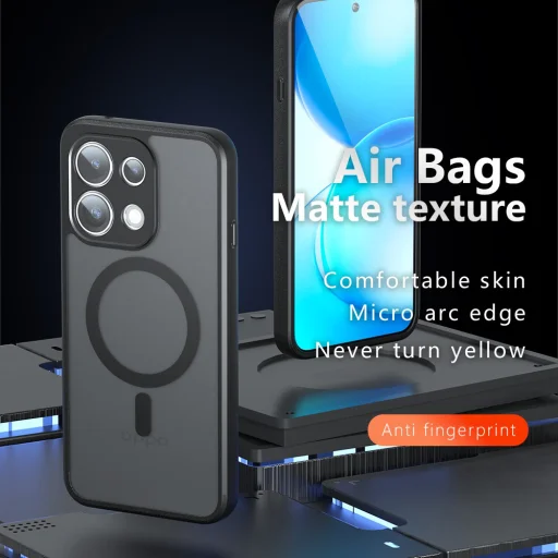  Oppo Reno16 F / Reno16 FS Matt fekete Techsuit PureFrost MagSafe tok - 3