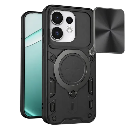  Oppo Reno16 fekete Techsuit CamGuard Pro tok - 1