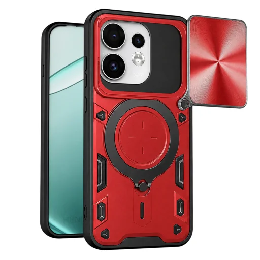  Oppo Reno16 piros Techsuit CamGuard Pro tok - 1