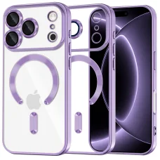 Apple iPhone 18 Pro / iPhone 17 Pro svetlofialový kryt Techsuit Luxury Crystal MagSafe