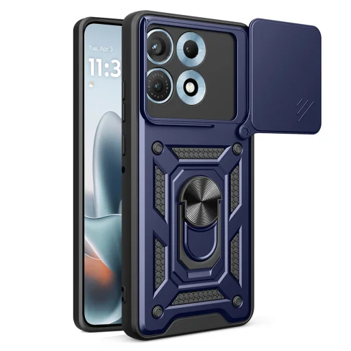 Puzdro Techsuit CamShield Series pre Motorola Edge 70 Max, modré - 1
