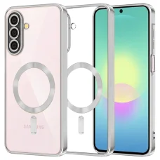  Samsung Galaxy A27 5G Ezüst Techsuit Luxury Crystal MagSafe telefontok
