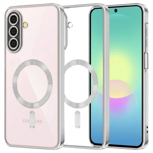 Samsung Galaxy A27 5G strieborné puzdro Techsuit Luxury Crystal MagSafe - 1