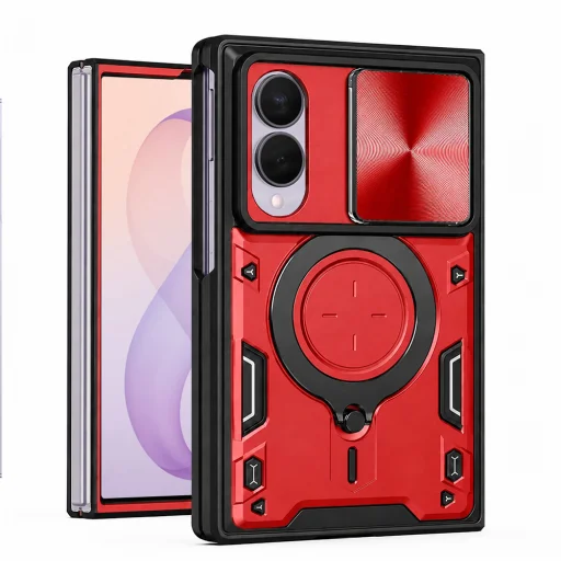  Samsung Galaxy Z Fold8 piros Techsuit CamGuard Pro tok - 1