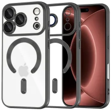 iPhone 18 Pro Max / iPhone 17 Pro Max čierne puzdro Techsuit Luxury Crystal MagSafe