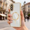  Samsung Galaxy A27 5G Ezüst Techsuit Luxury Crystal MagSafe telefontok thumbnail