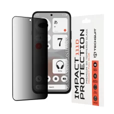 Nothing Phone (4b) čierne Techsuit 111D Privacy Full Glue privátne ochranné tvrdené sklo