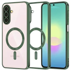 Samsung Galaxy A27 5G tmavozelené puzdro Techsuit Luxury Crystal MagSafe