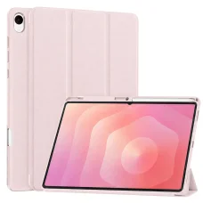 Samsung Galaxy Tab S12 Plus ružové puzdro Techsuit Flex Trifold s držiakom na pero