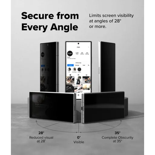 Samsung Galaxy Z Fold 8 Ultra Ringke Easy Slide Privacy 360 tvrdené sklo, 2 ks - 8