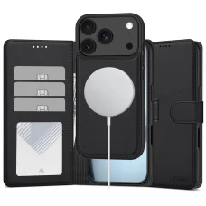 Apple iPhone 17 Pro Max / 18 Pro Max matné čierne Tech-Protect Wallet MagSafe peňaženkové puzdro