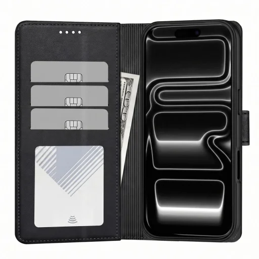 Apple iPhone 17 Pro Max / 18 Pro Max matné čierne Tech-Protect Wallet MagSafe peňaženkové puzdro - 2