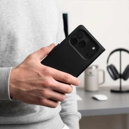 Apple iPhone 17 Pro Max / 18 Pro Max matné čierne Tech-Protect Wallet MagSafe peňaženkové puzdro - 8