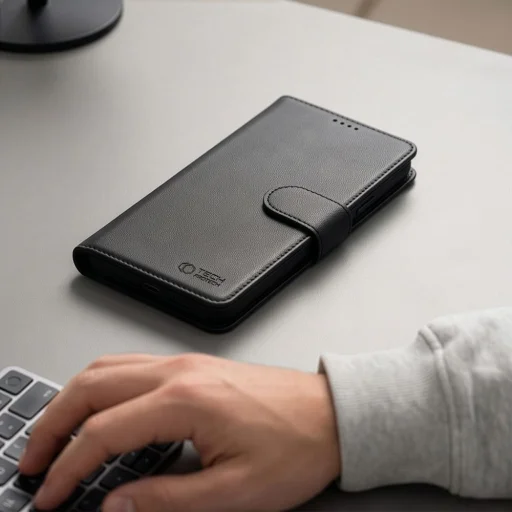 Apple iPhone 17 Pro Max / 18 Pro Max matné čierne Tech-Protect Wallet MagSafe peňaženkové puzdro - 9