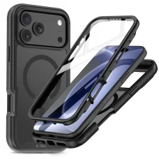 Apple iPhone 17 Pro Max / 18 Pro Max matné čierne puzdro Tech-Protect Defense MagSafe