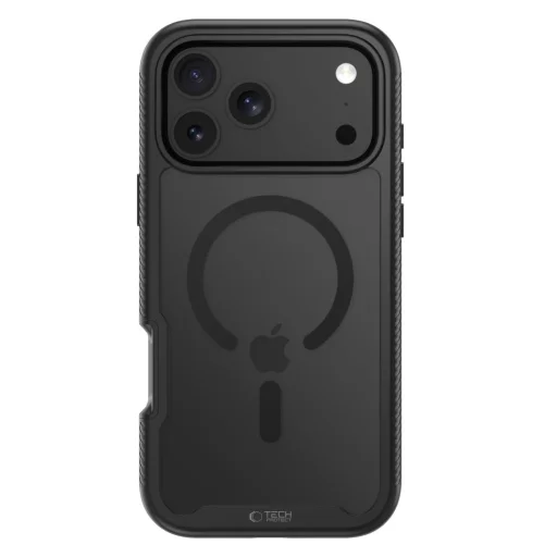 Matné čierne puzdro Tech-Protect Defense MagSafe pre Apple iPhone 17 Pro / 18 Pro - 3