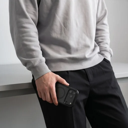 Matné čierne puzdro Tech-Protect Defense MagSafe pre Apple iPhone 17 Pro / 18 Pro - 7
