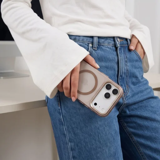 iPhone 17 Pro / 18 Pro matné púštne zlaté puzdro Tech-Protect MagZero MagSafe - 6
