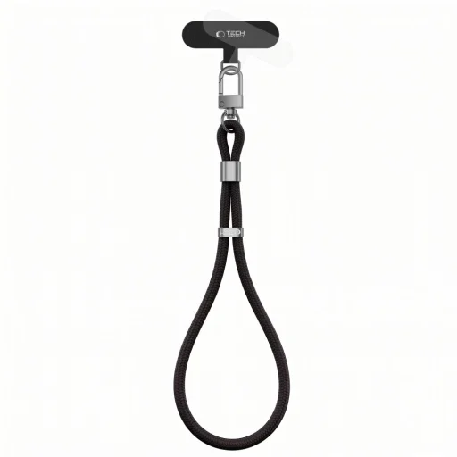 Tech-Protect C11S Rope Wrist Strap pútko na ruku – obsidiánová čierna - 2
