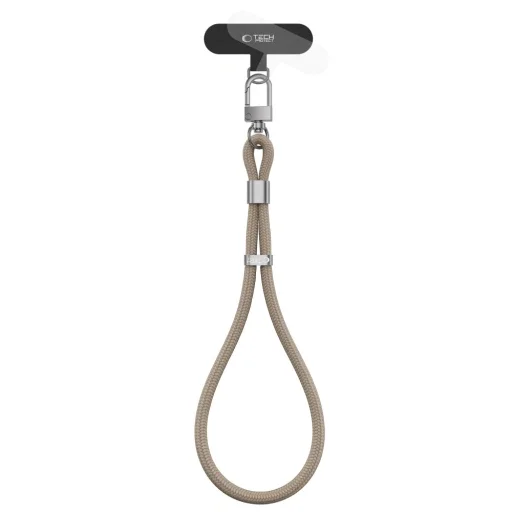 Tech-Protect C11S Rope Wrist Strap pútko na ruku, mokka béžová - 2