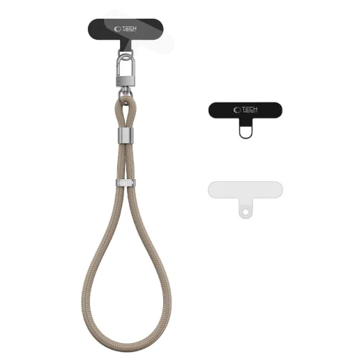 Tech-Protect C11S Rope Wrist Strap pútko na ruku, mokka béžová - 1