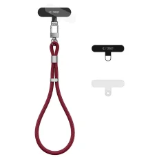 Tech-Protect C11S Rope pútko na zápästie, vínovočervené