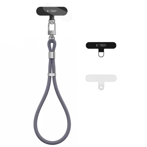 Tech-Protect C11S Rope Wrist Strap pútko na zápästie tieňovo sivé - 1