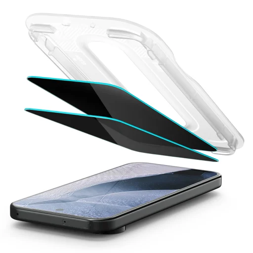Google Pixel 11 Pro / 10 Pro / 9 Pro / 9 Spigen Glass tR EZ Fit Pro privátne ochranné sklo, 2 ks - 10