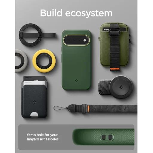 Spigen Nano Pop MagFit MagSafe ochranný kryt pre Google Pixel 11, avokádová zelená - 17