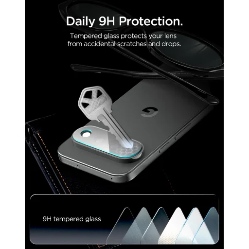  Google Pixel 11 Pro XL Spigen Glass tR EZ Fit Optik Pro kameralencse-védő, 2 db, kristálytiszta - 12