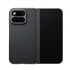  Google Pixel 11 Pro Fold fekete/szürke sávolykötésű Pitaka Edge Case aramidszálas hátlap tok Axis funkcióval thumbnail