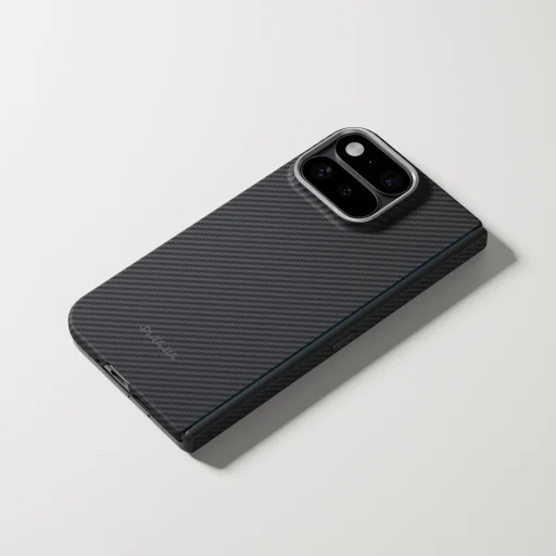 Google Pixel 11 Pro Fold fekete/szürke sávolykötésű Pitaka Edge Case aramidszálas hátlap tok Axis funkcióval - 13