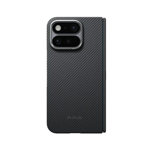  Google Pixel 11 Pro Fold fekete/szürke sávolykötésű Pitaka Edge Case aramidszálas hátlap tok Axis funkcióval - 3