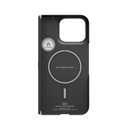  Google Pixel 11 Pro Fold fekete/szürke sávolykötésű Pitaka Edge Case aramidszálas hátlap tok Axis funkcióval - 10