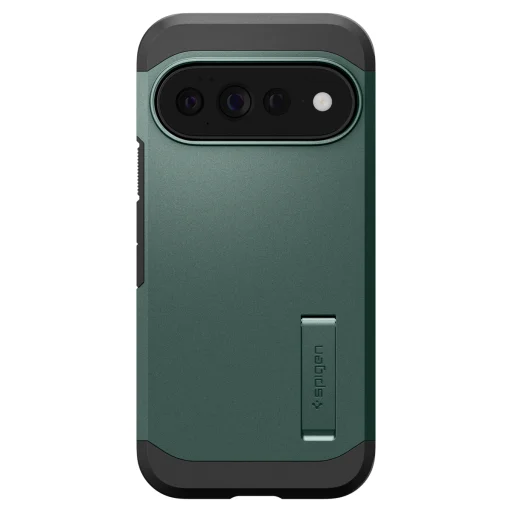Google Pixel 11 Pro XL tmavozelené puzdro Spigen Tough Armor MagFit - 4
