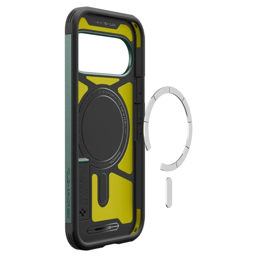 Google Pixel 11 Pro XL tmavozelené puzdro Spigen Tough Armor MagFit - 8