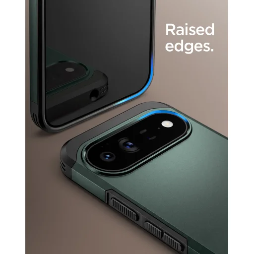 Google Pixel 11 Pro XL tmavozelené puzdro Spigen Tough Armor MagFit - 15