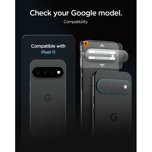Google Pixel 11 Spigen Glas.tR EZ Fit Optik Pro ochranné sklo na kameru, 2 kusy, číra - 11