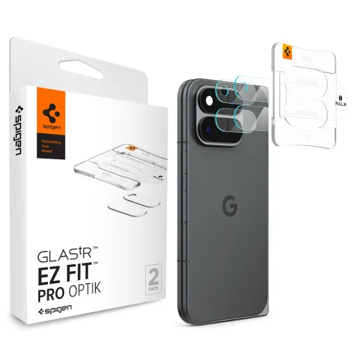  Google Pixel 11 Pro Fold Spigen Glass tR EZ Fit Optik Pro kameralencse-védő üveg, 2 db, kristálytiszta - 1