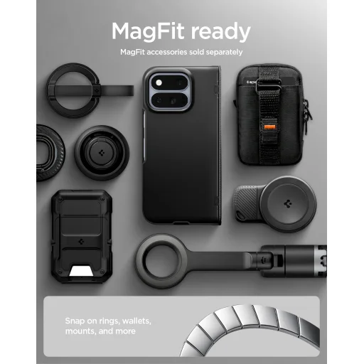Spigen Slim Armor Pro MagSafe čierne ochranné puzdro pre Google Pixel 11 Pro Fold - 17