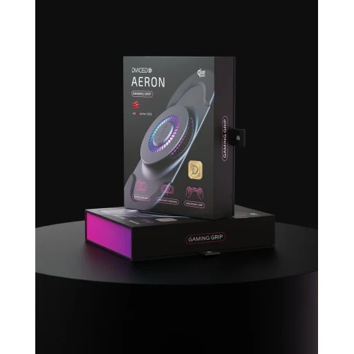 Dviced AERON Grip Qi2.2 nabíjačka a aktívny chladič na hranie – čierna - 7
