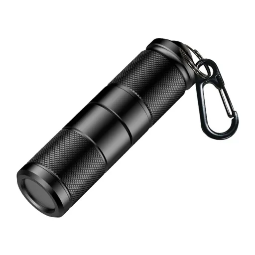 Superfire EF02 USB-C nabíjateľné LED vreckové svietidlo, čierne - 2