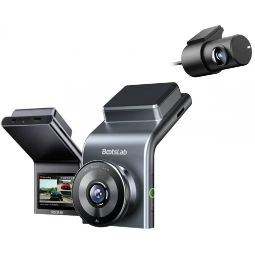 Botslab G300H Plus 4K elülső és hátsó autós menetrögzítő kamera, szürke - 1