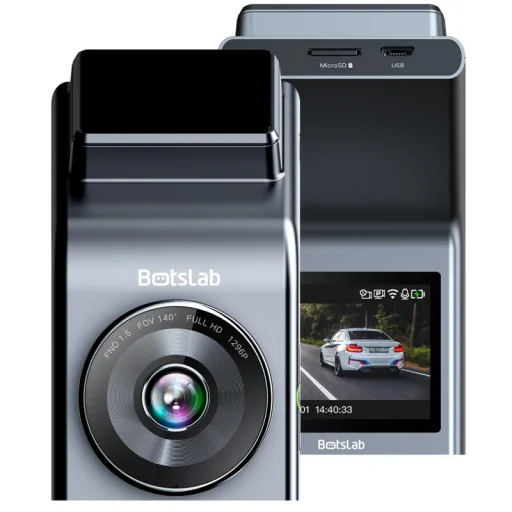 Botslab G300H Plus 4K elülső és hátsó autós menetrögzítő kamera, szürke - 3