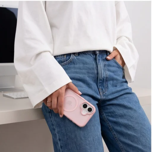 Apple iPhone 17 matné ružové puzdro Tech-Protect BasicMag MagSafe - 7