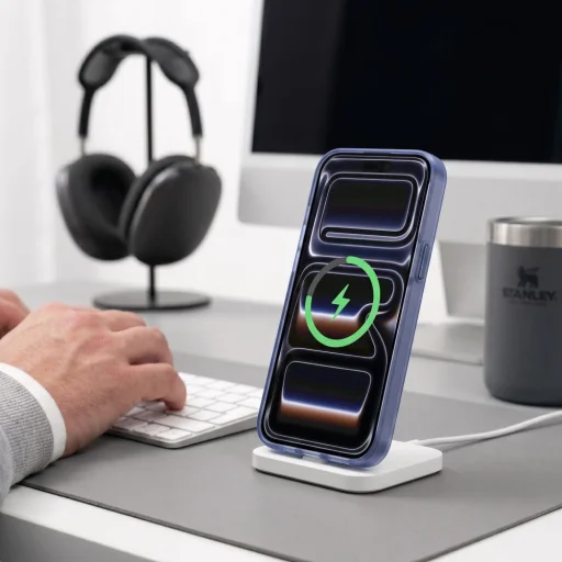 iPhone 17 Pro / 18 Pro matné tmavomodré puzdro Tech-Protect MagZero MagSafe - 9