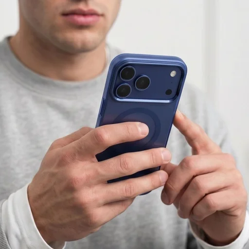 iPhone 17 Pro / 18 Pro matné tmavomodré puzdro Tech-Protect MagZero MagSafe - 8