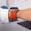 Oranžový nylonový športový remienok Tech-Protect na suchý zips pre Apple Watch thumbnail