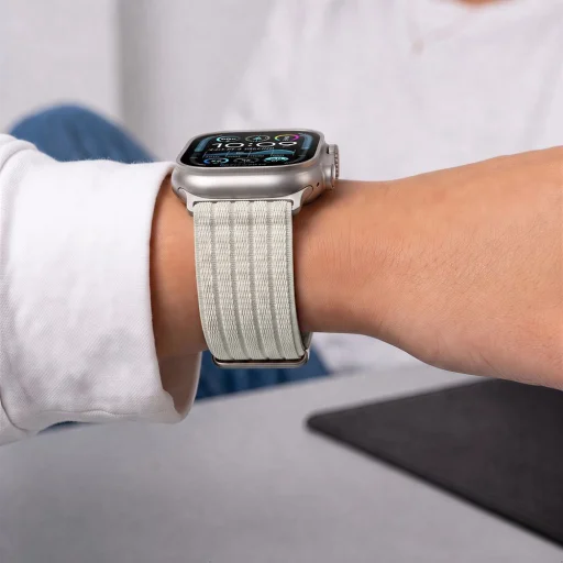 Apple Watch 8 / 9 / 10 / 11 / SE / Ultra 44 / 45 / 46 / 49 mm hviezdny svit Tech-Protect Nylon Sport remienok - 6