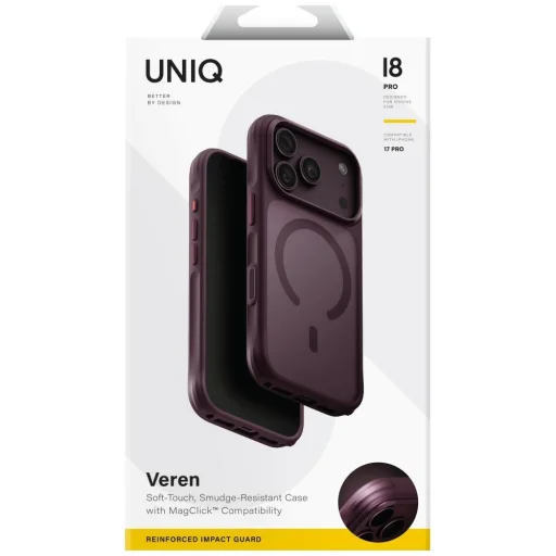 iPhone 18 Pro / 17 Pro bordové puzdro UNIQ Veren Magclick - 7